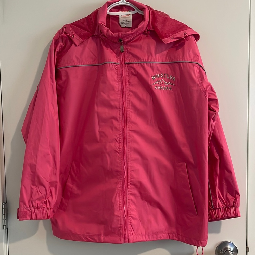 Whistler Canada Pink Full Zipper Windbreaker